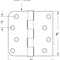 Prime-Line Door Hinge Commercial UL Adjust Self-Close, 4 in. w/ Square & 5/8 in. Corners, Matte Black 3 Pack U 1151283 - alternate 4